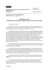 Decision No. 8/17 Promoting Economic Participation in the OSCE Area