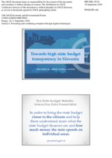 Presentation by Ms. Irena Drmaž, Director General, Directorate for Budget, Ministry of Finance