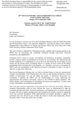 Statement by H.E Mr. Tomáš Petříček, Minister of Foreign Affairs