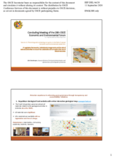 Presentation by Ms. Lilia Shushanyan, Deputy Minister, Ministry of Territorial Administration and Infrastructure