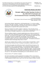 Statement by Mr. Keith Krach, Under Secretary for Economic Growth, Energy and the Environment, Department of State