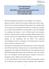 Statement by Prof. Paola Severino, SR of the CiO on Combating Corruption