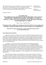 Statement by Mr. Stéphane Pailler, Head, Environment and Climate Department, Ministry for Europe and Foreign Affairs