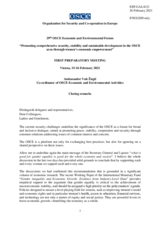 Closing remarks by Amb. Vuk Žugić