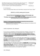 Statement by Mr. Antti Rautavaara, Director of International Water Affairs, Ministry of Agriculture and Forestry