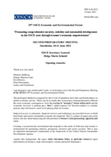 Opening Remarks by Ms. Helga Maria Schmid