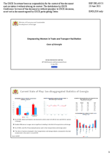 Presentation by Ms. Ketevan Salukvadze, Head of Transport and Logistics Development Policy Department at the Ministry of Economy and Sustainable Development