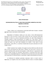 Statement by Amb. Stefano Baldi, Permanent Representative