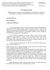 Statement by Ms. Viktorija Trimbel, Managing partner at Quantum Capital, Member at the Task Force to advice the Prime Minister of Lithuania on EU RRF and structural reforms