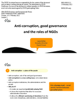 Presentation by Ms. Laura Oana Stefan, Executive Director