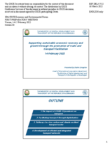 Presentation by Mr. Shahin Ismayilov, Head of the International Co-operation Department, Ministry of Digital Development and Transport