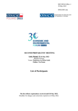 List of Participants