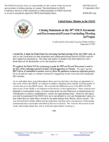 Statement by Alexander Casnocha, Political Officer