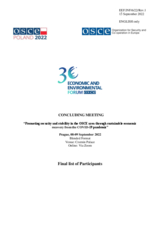  Final List of Participants