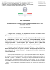 Statement by Amb. Stefano Baldi, Permanent Representative