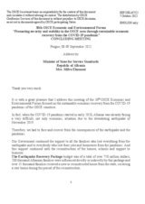 Statement by H.E. Ms. Milva Ekonomi, Minister of State for Service Standards