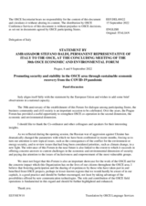 Statement by Amb. Stefano Baldi