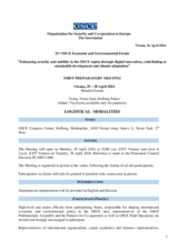 Logistical Modalities 