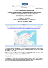 Logistical Modalities - Second Preparatory Meeting of the 31st OSCE Economic and Environmental Forum