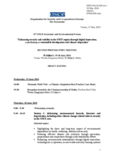 Agenda - Second Preparatory Meeting of the 31st OSCE Economic and Environmental Forum