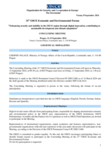 31st OSCE Economic and Environmental Forum Concluding Meeting - logistical modalities
