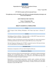 Joint Preparatory Meeting of the 32nd OSCE Economic and Environmental Forum - logistical modalities