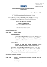 Draft Annotated Agenda