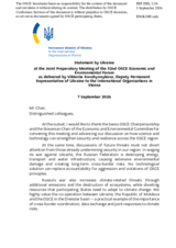 Statement by Ukraine