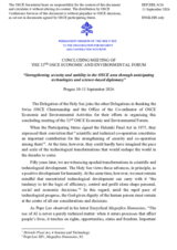 Statement by the Holy See